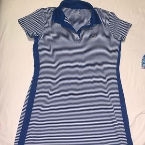 Vineyard Vines Performance stripe blue dress